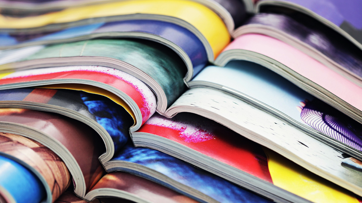 stack of magazines